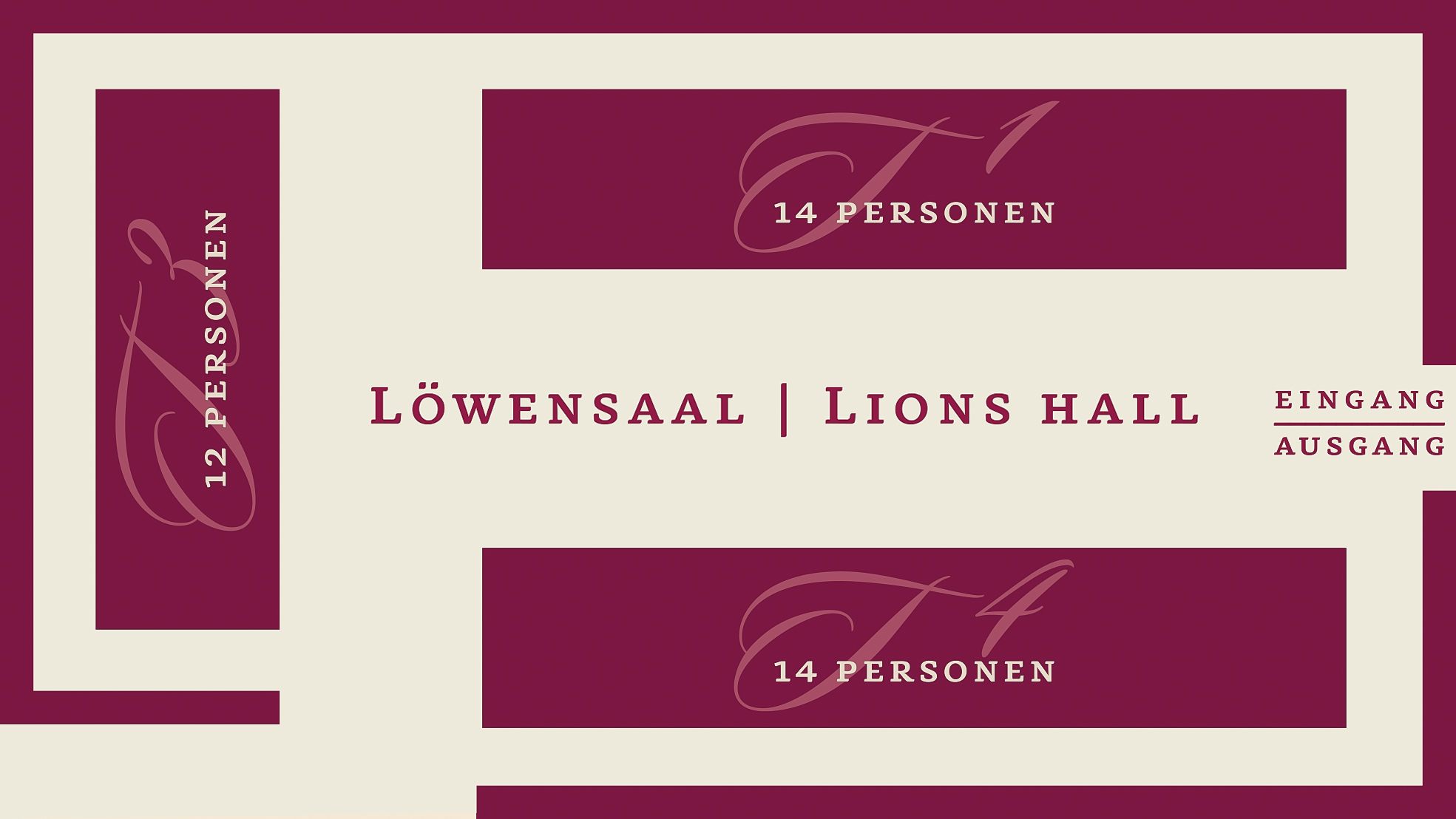 Löwensaal Sitzplan